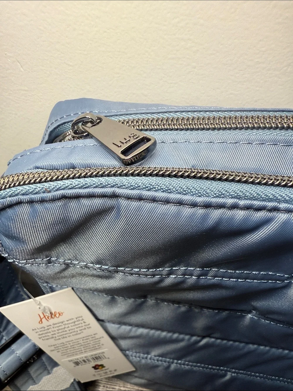 Lug Delta 17” Laptop Case Bluemoon Quilted Crossbody NWT
